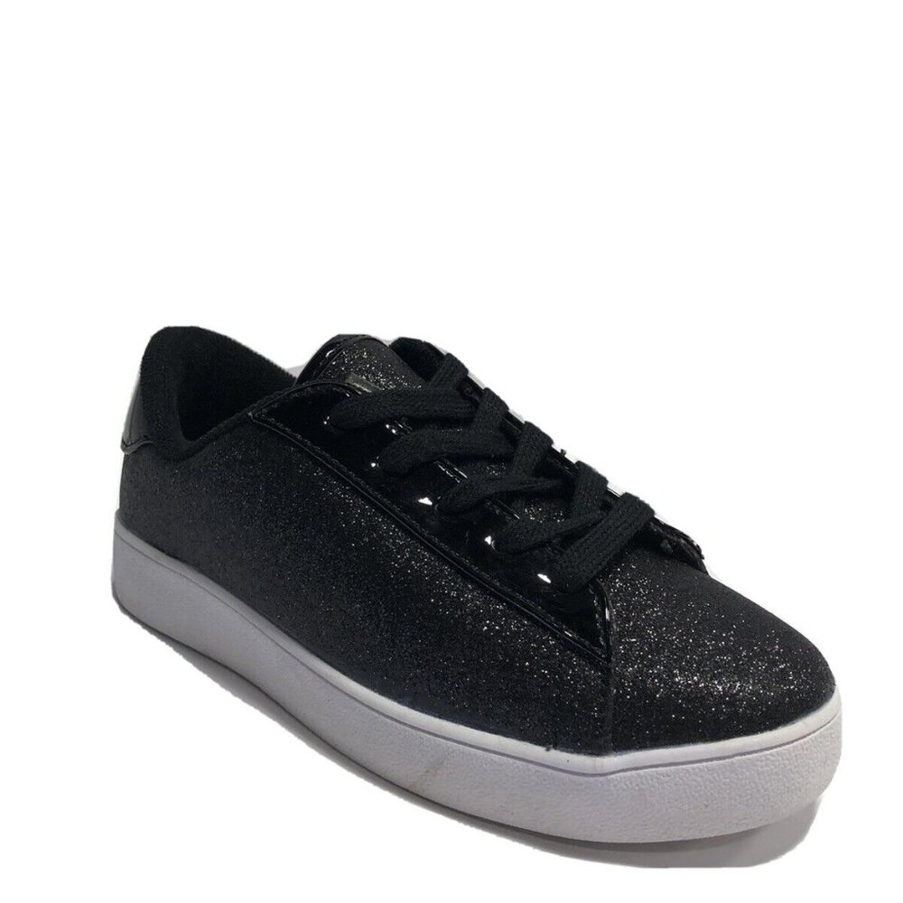 NEW IN BOX: Nine West Kids' Darcie, Black Lace-Up Sneakers, Girls' Size 2M.